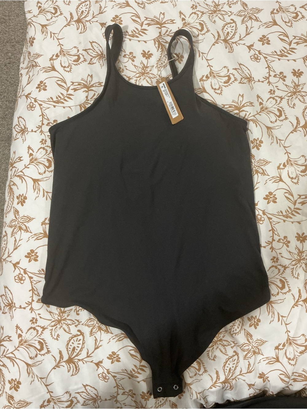 SKIMS Soft Smoothing Seamless Padded Bodysuit - Eclipse Black size large NWT